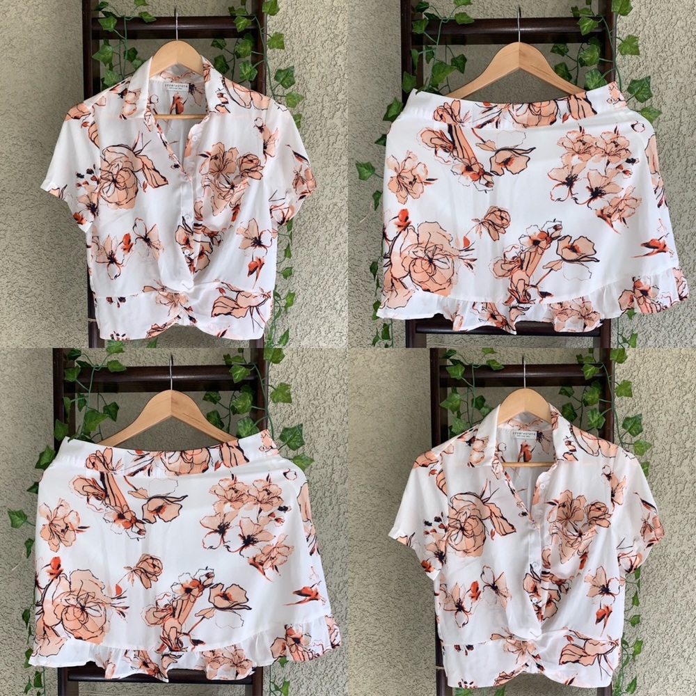 PAPER CRANE Floral Matching Set